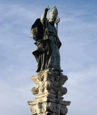 La statua di Sant'Oronzo a Lecce