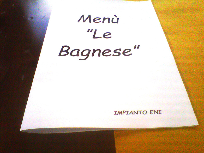 Menu de Le Bagnese