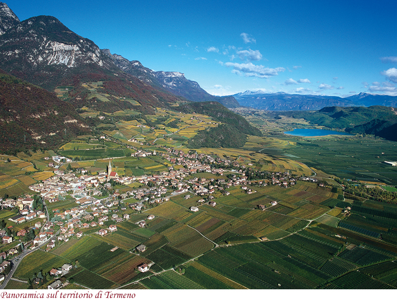 Panoramica sul territorio di Termeno