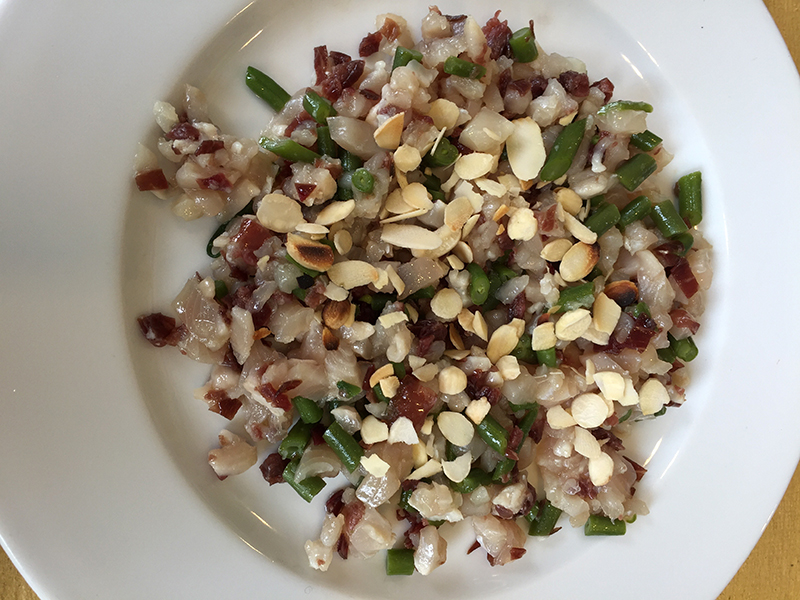 Tartara di pesce castagna