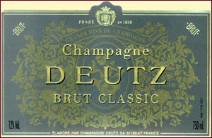 Etichetta Champagne Deutz