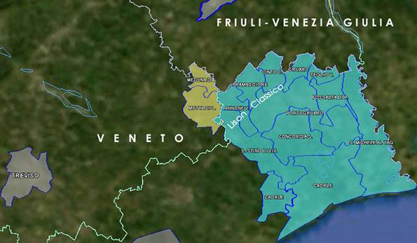 Mappa vino Docg Lison