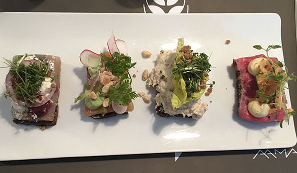 Degustazione smørrebrød all'Aamanns