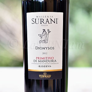 Primitivo di Manduria Dionysos Riserva 2012 Masseria Surani