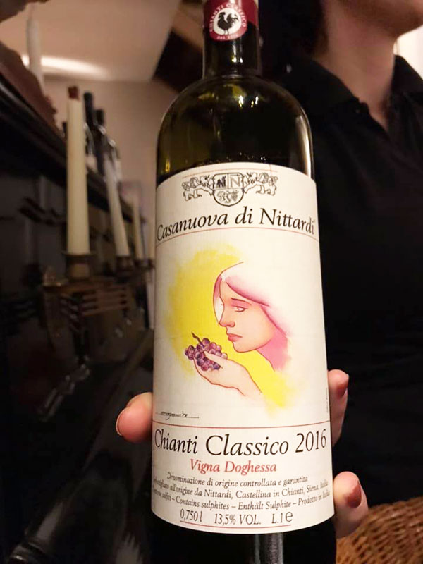 Chianti Classico Casanuova di Nittardi presso ristorante Compagnia dei Vinattieri