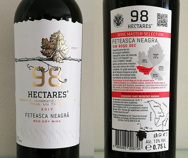 Feteasca Neagra 98 Hectares 2017 Vinuri de Comrat