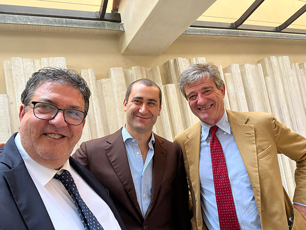 Luciano Pignataro con Lapo e Filippo Mazzei