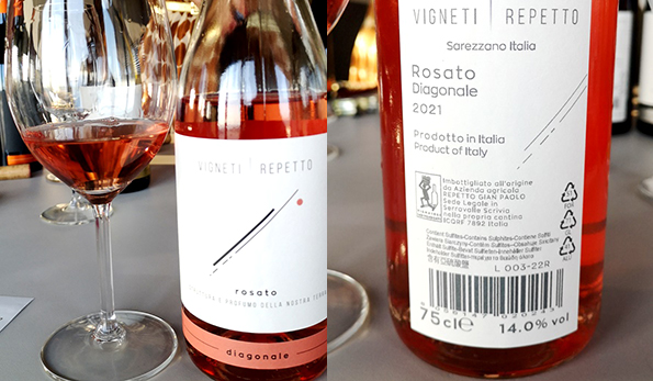 Rosato Diagonale 2021 Vigneti Repetto