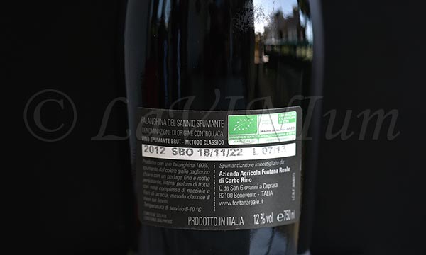 Falanghina del Sannio Spumante Brut Metodo Classico 2012 Fontana Reale