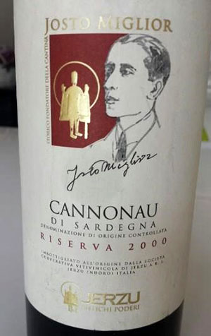 Antichi Poderi Jerzu – Cannonau di Sardegna Riserva “Josto Miglior” 2000