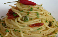 Spaghetti con la colatura di alici di Cetara e Friulano del Collio