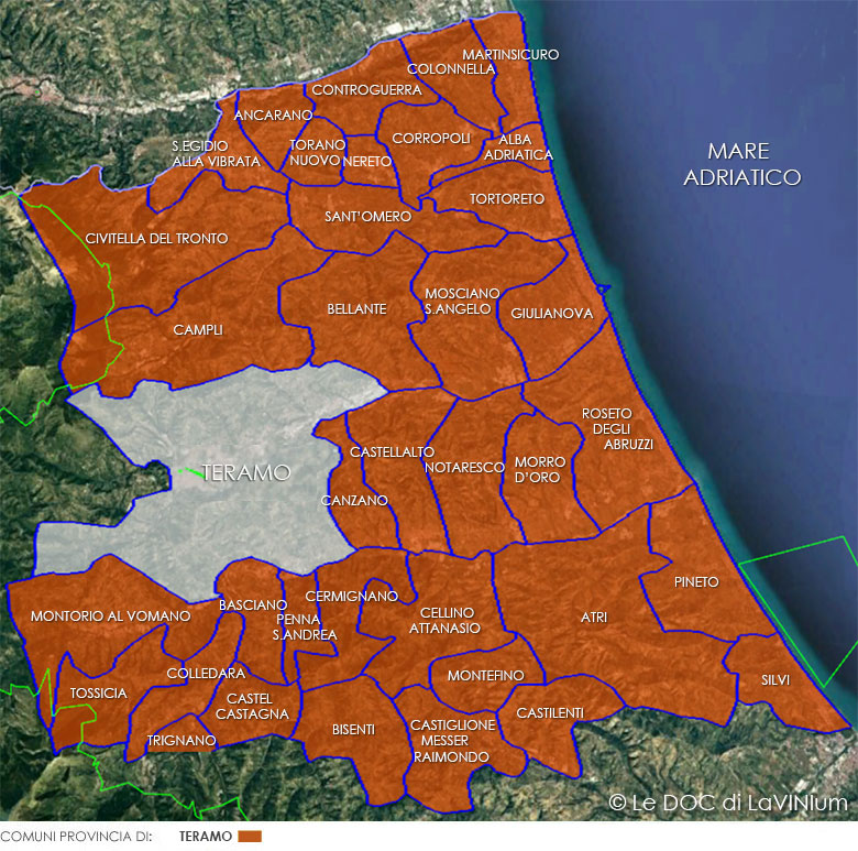 Le DOC dell'Abruzzo: Abruzzo Sottozona Colline Teramane