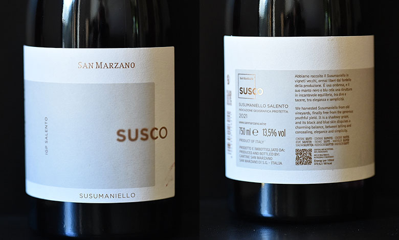 Susumaniello Susco 2021 San Marzano